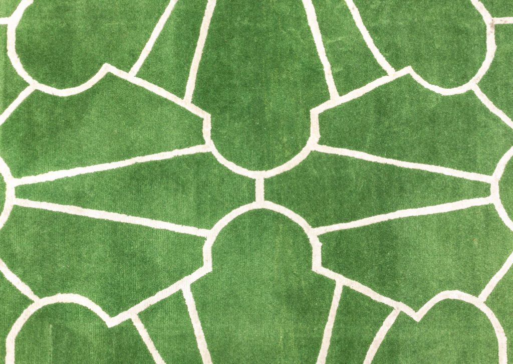 Detailed Wired Clematis rug at the Department Store, London